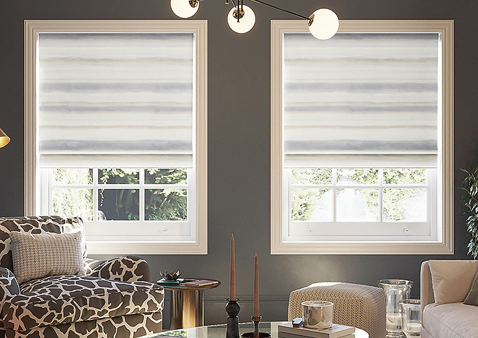 Ombre Velvet, Silver - Twist&Fit Roman Blind - Image 3